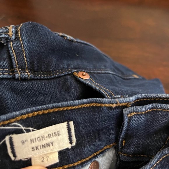 Madewell Women’s 9" High-Rise Skinny Jeans Size 27 Tencel Denim F8990 Blue - Picture 10 of 12